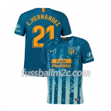 Fußballtrikots Atlético Madrid Lucas Hernandez 21 Ausweich Trikotsatz 2018-2019 Fußballtrikots Atlético Madrid Lucas Hernandez 21 Ausweich Trikotsatz 2018-2019